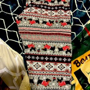 Dachshund Christmas leggings